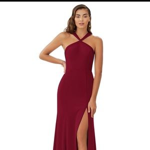 NWT Azazie Rue Burgundy Dress